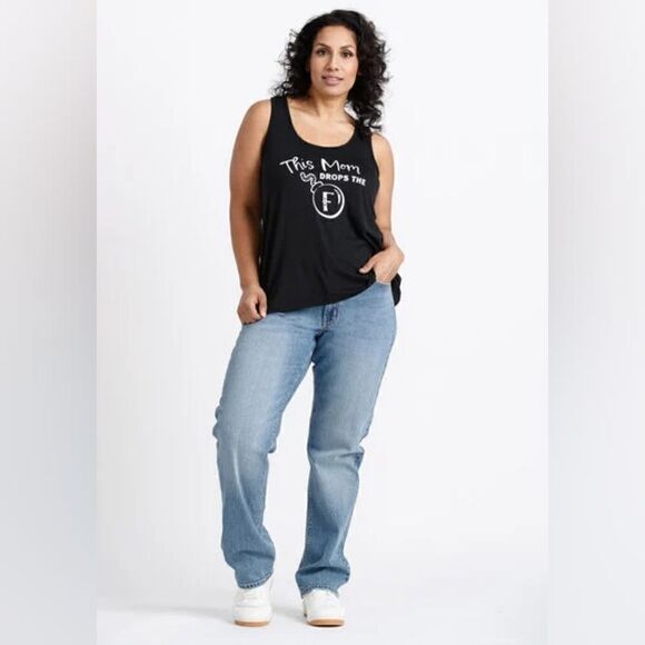 New With Tag Size Small Warehouse One Women's Black F Bomb‎ Racerback Tank - Picture 3 of 9